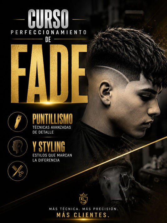 CURSO  DE FADE PUNTILLISMO  TIJERA Y STYLING💈